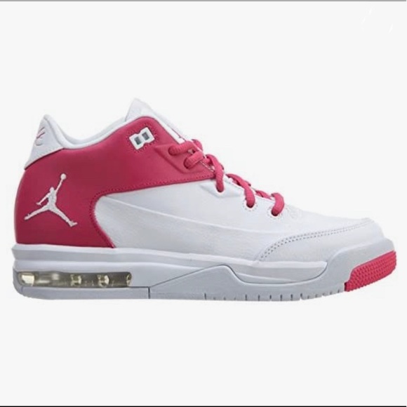 Jordan Shoes - JORDAN Flight Origin 3 GG Girl's Shoes In White/Vivid Pink-White - US 8
